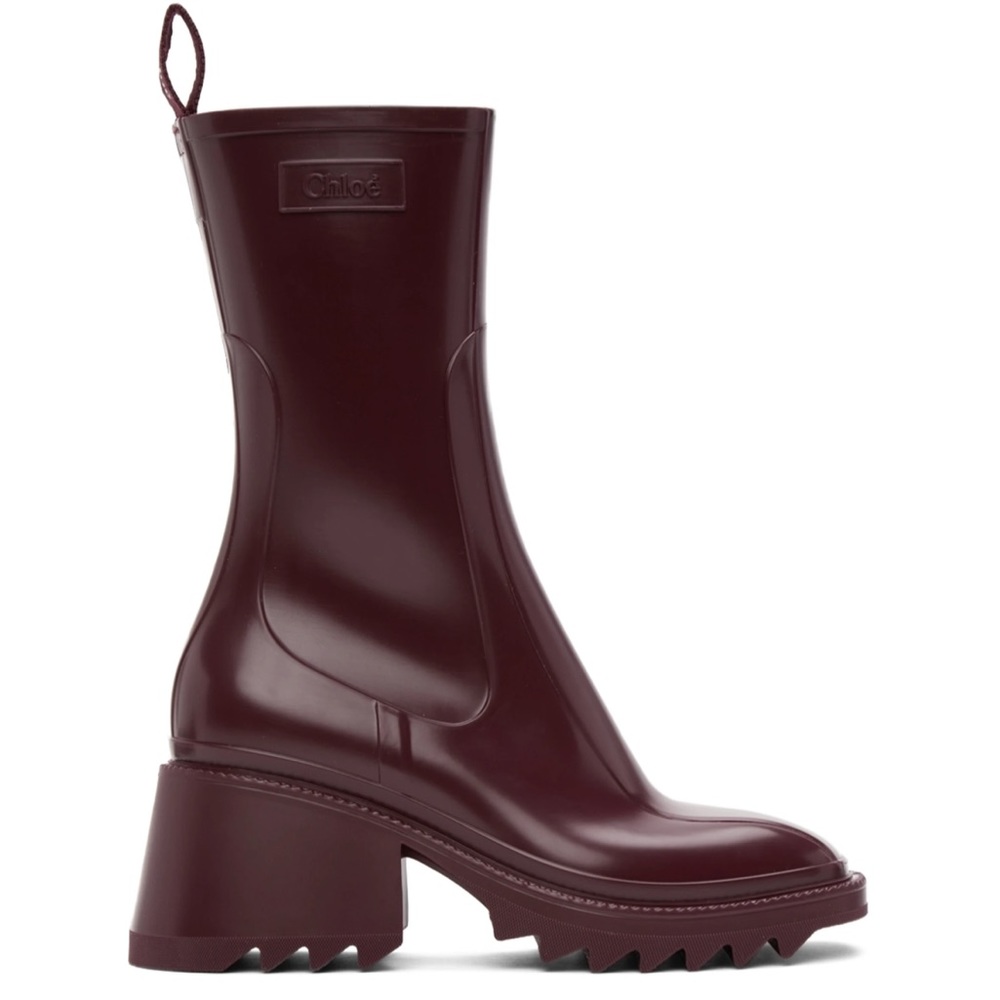 Burgundy Chloe Rain Boots